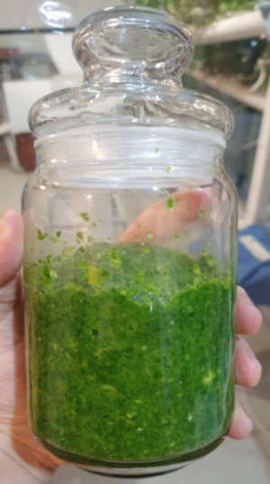 chimichurri before going in the fridge 