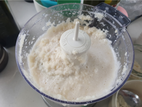 Horseradish in the food processor