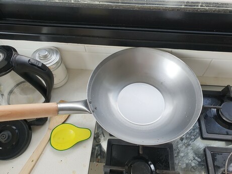 New wok before seasoning