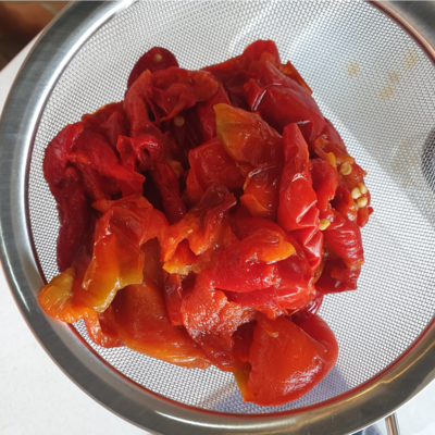 Peppers after fermenting 